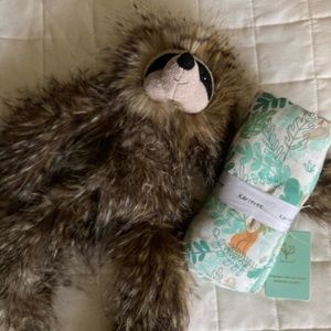 SOLD elsewhere Jellycat Cyril Sloth and Bamboo Swadle